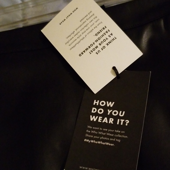 NWT Simulated Leather Skirt - Picture 3 of 8